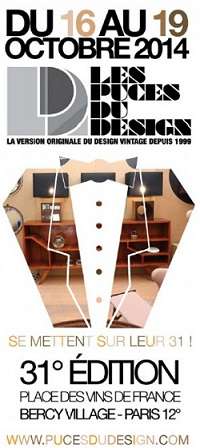 Affiche Les Puces du Design à Paris 2014